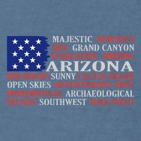 Arizona Flag Showing Some The StateS Best Features Garment-Dyed Sweatshirt