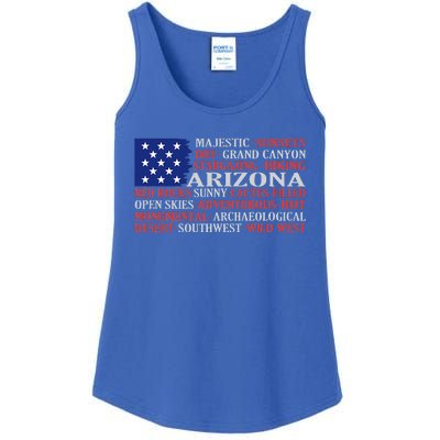 Arizona Flag Showing Some The StateS Best Features Ladies Essential Tank