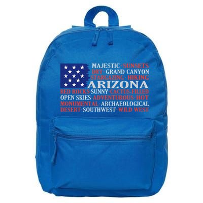 Arizona Flag Showing Some The StateS Best Features 16 in Basic Backpack
