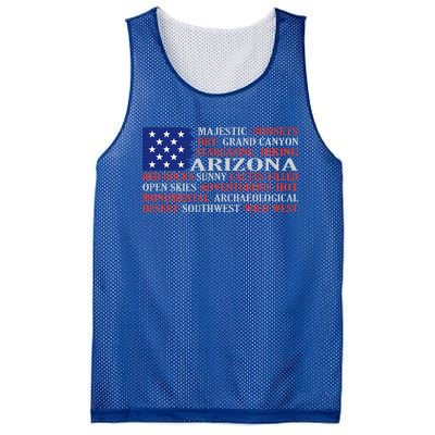 Arizona Flag Showing Some The StateS Best Features Mesh Reversible Basketball Jersey Tank