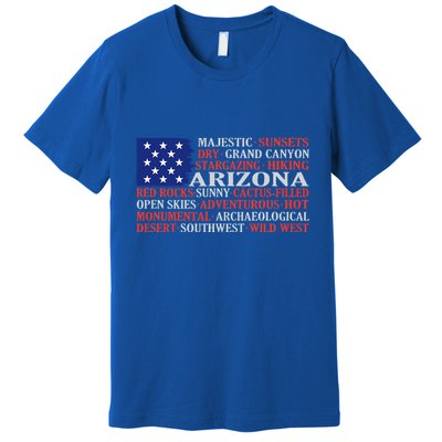 Arizona Flag Showing Some The StateS Best Features Premium T-Shirt
