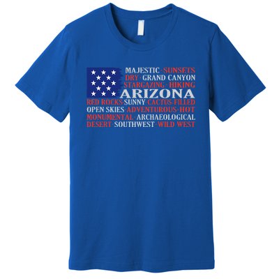 Arizona Flag Showing Some The StateS Best Features Premium T-Shirt