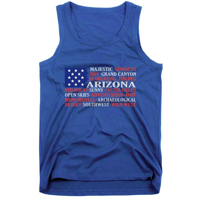 Arizona Flag Showing Some The StateS Best Features Tank Top