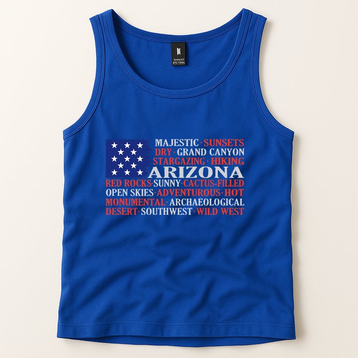 Arizona Flag Showing Some The StateS Best Features Tank Top