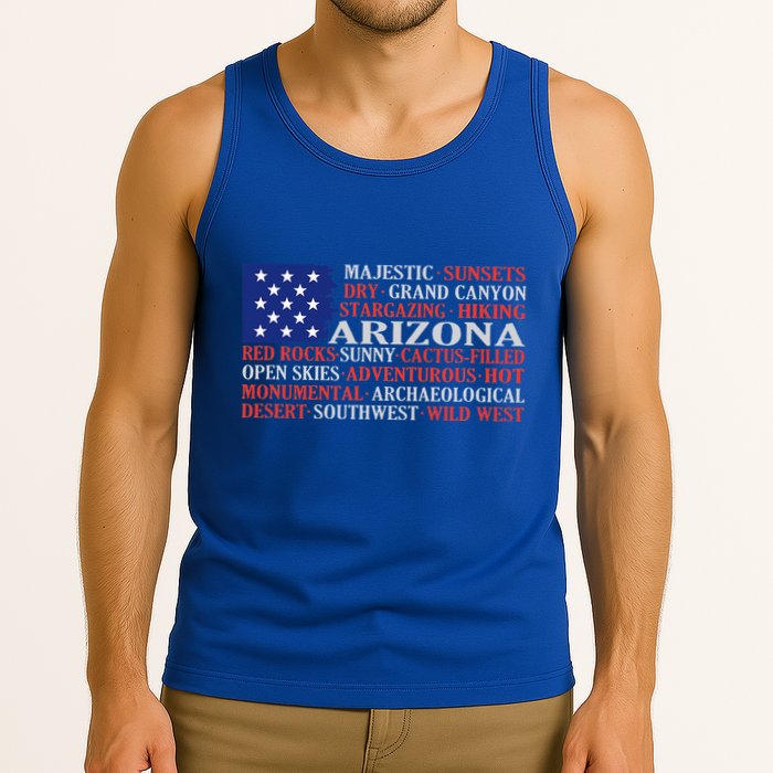 Arizona Flag Showing Some The StateS Best Features Tank Top
