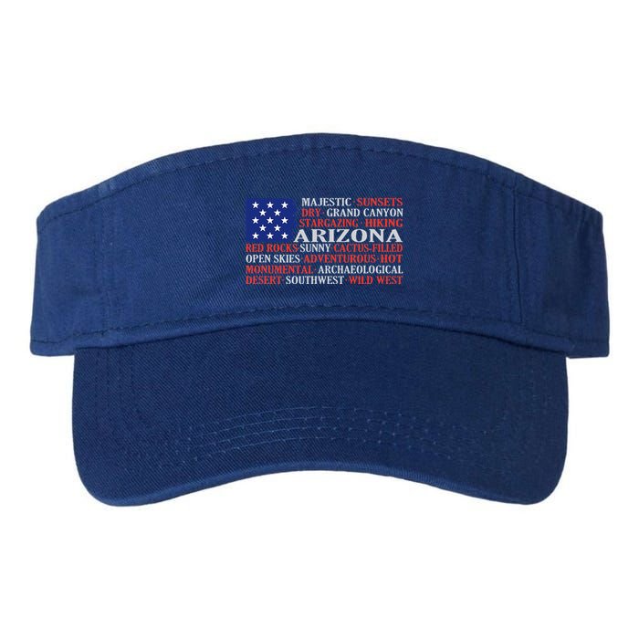 Arizona Flag Showing Some The StateS Best Features Visor