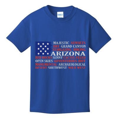 Arizona Flag Showing Some The StateS Best Features Kids T-Shirt