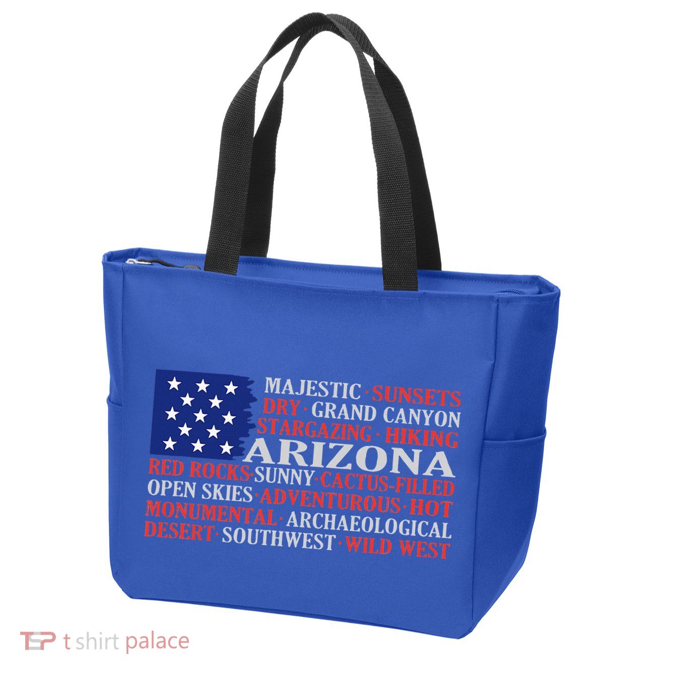 Arizona Flag Showing Some The StateS Best Features Zip Tote Bag
