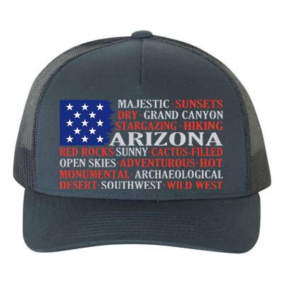 Arizona Flag Showing Some The StateS Best Features Yupoong Adult 5-Panel Trucker Hat