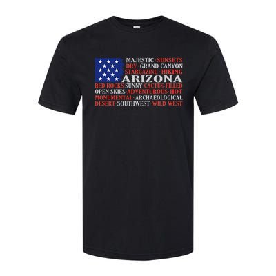 Arizona Flag Showing Some The StateS Best Features Softstyle® CVC T-Shirt