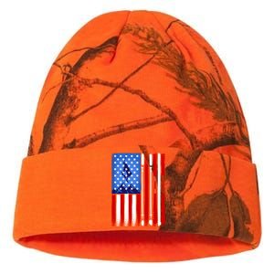 American Flag Skiing Gift Kati Licensed 12" Camo Beanie