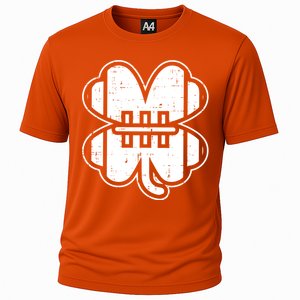 American Football Shamrock Clover St Patricks Day Sport Gift Great Gift Cooling Performance Crew T-Shirt