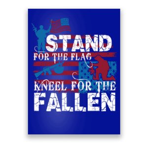 American Flag Stand For The Flag Knees For The Fallen Gift Poster