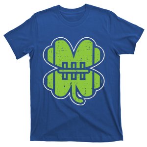 American Football Shamrock Clover St Patricks Day Sport Gift T-Shirt