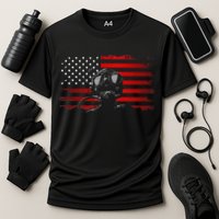 American Flag Scuba Diving Apparel Scuba Diving Cooling Performance Crew T-Shirt