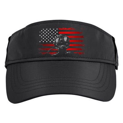American Flag Scuba Diving Apparel Scuba Diving Adult Drive Performance Visor