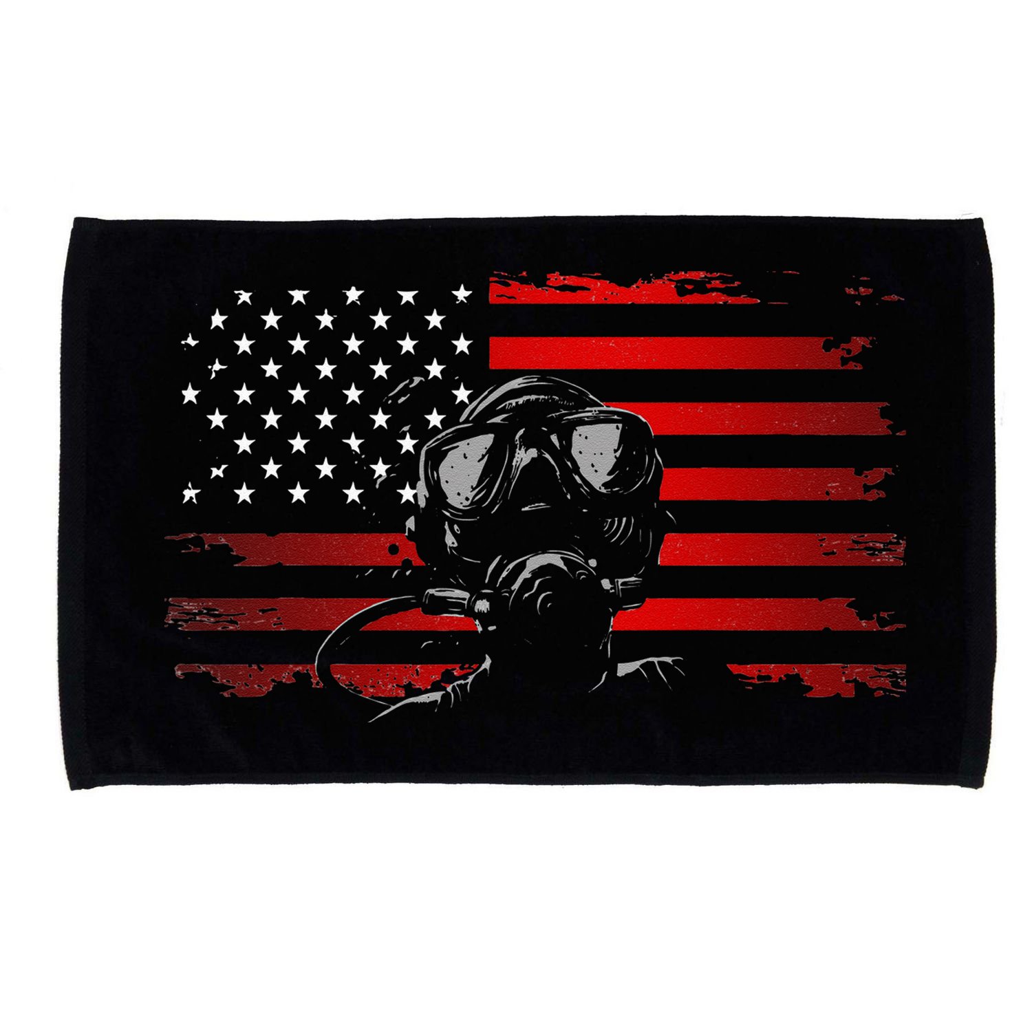 American Flag Scuba Diving Apparel Scuba Diving Microfiber Hand Towel