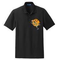 American Football Skeleton Halloween Football Fan Dry Zone Grid Polo