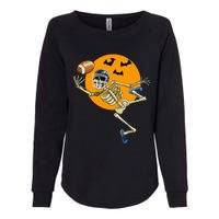 American Football Skeleton Halloween Football Fan Womens California Wash Sweatshirt