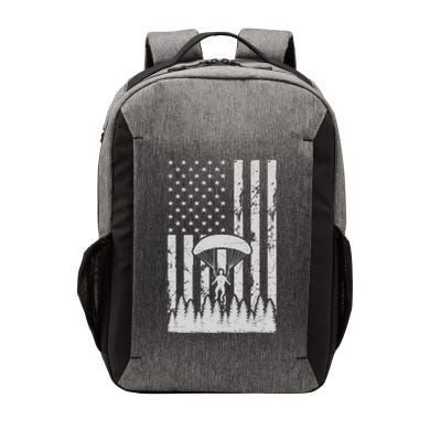 American Flag Skydiving Airplane Jump Parachuting Skydiver Premium Vector Backpack