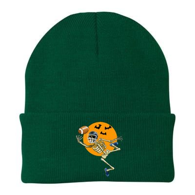 American Football Skeleton Halloween Knit Cap Winter Beanie