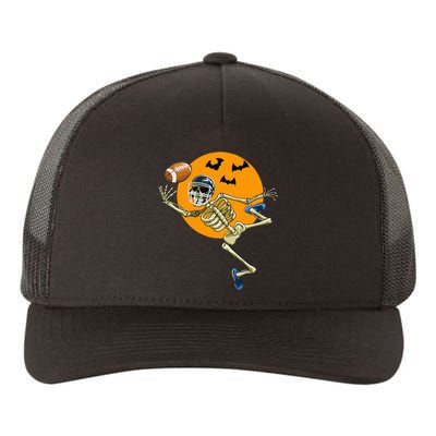 American Football Skeleton Halloween Yupoong Adult 5-Panel Trucker Hat