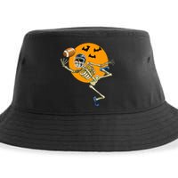 American Football Skeleton Halloween Sustainable Bucket Hat