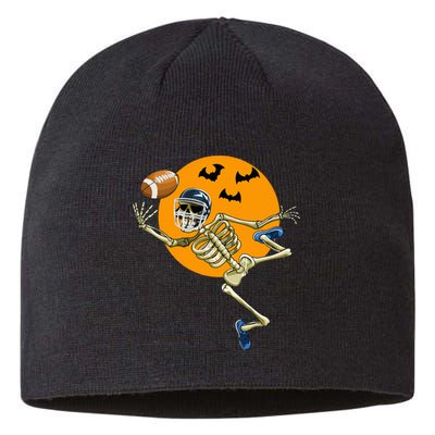 American Football Skeleton Halloween Sustainable Beanie