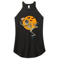 American Football Skeleton Halloween Women’s Perfect Tri Rocker Tank