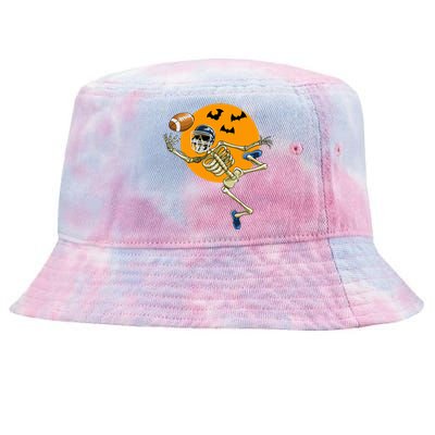 American Football Skeleton Halloween Tie-Dyed Bucket Hat