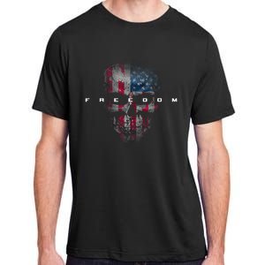 American Flag Skull Adult ChromaSoft Performance T-Shirt