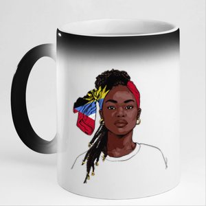 Antiguan Flag Souvenirs Products Uniform For Women Antigua 11oz Black Color Changing Mug