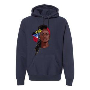 Antiguan Flag Souvenirs Products Uniform For Women Antigua Premium Hoodie