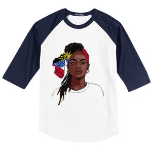 Antiguan Flag Souvenirs Products Uniform For Women Antigua Baseball Sleeve Shirt