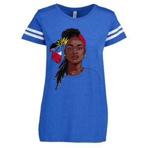 Antiguan Flag Souvenirs Products Uniform For Women Antigua Enza Ladies Jersey Football T-Shirt