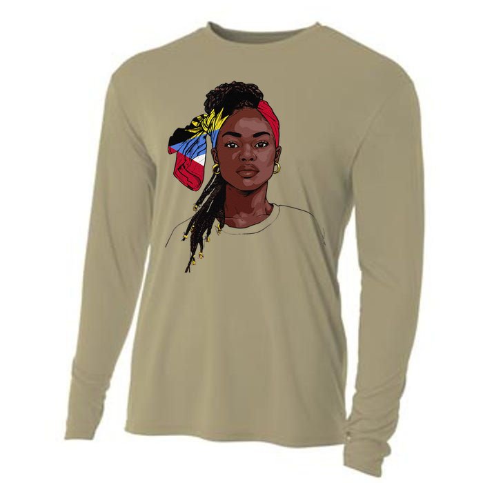 Antiguan Flag Souvenirs Products Uniform For Women Antigua Cooling Performance Long Sleeve Crew