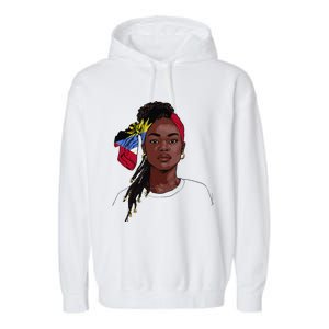 Antiguan Flag Souvenirs Products Uniform For Women Antigua Garment-Dyed Fleece Hoodie