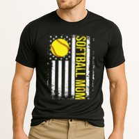 American Flag Softball Team Softball Mom Mothers Day Cooling Performance Crew T-Shirt