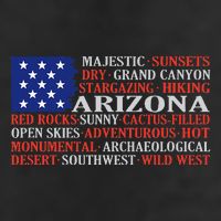Arizona Flag Showing Some The StateS Best Features 7 Panel Mesh Trucker Snapback Hat