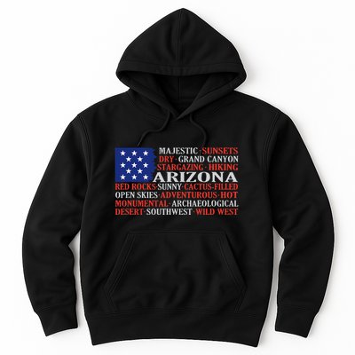 Arizona Flag Showing Some The StateS Best Features Hoodie