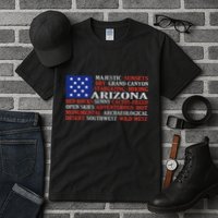 Arizona Flag Showing Some The StateS Best Features Tall T-Shirt
