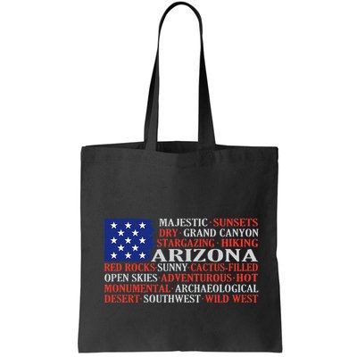 Arizona Flag Showing Some The StateS Best Features Bag