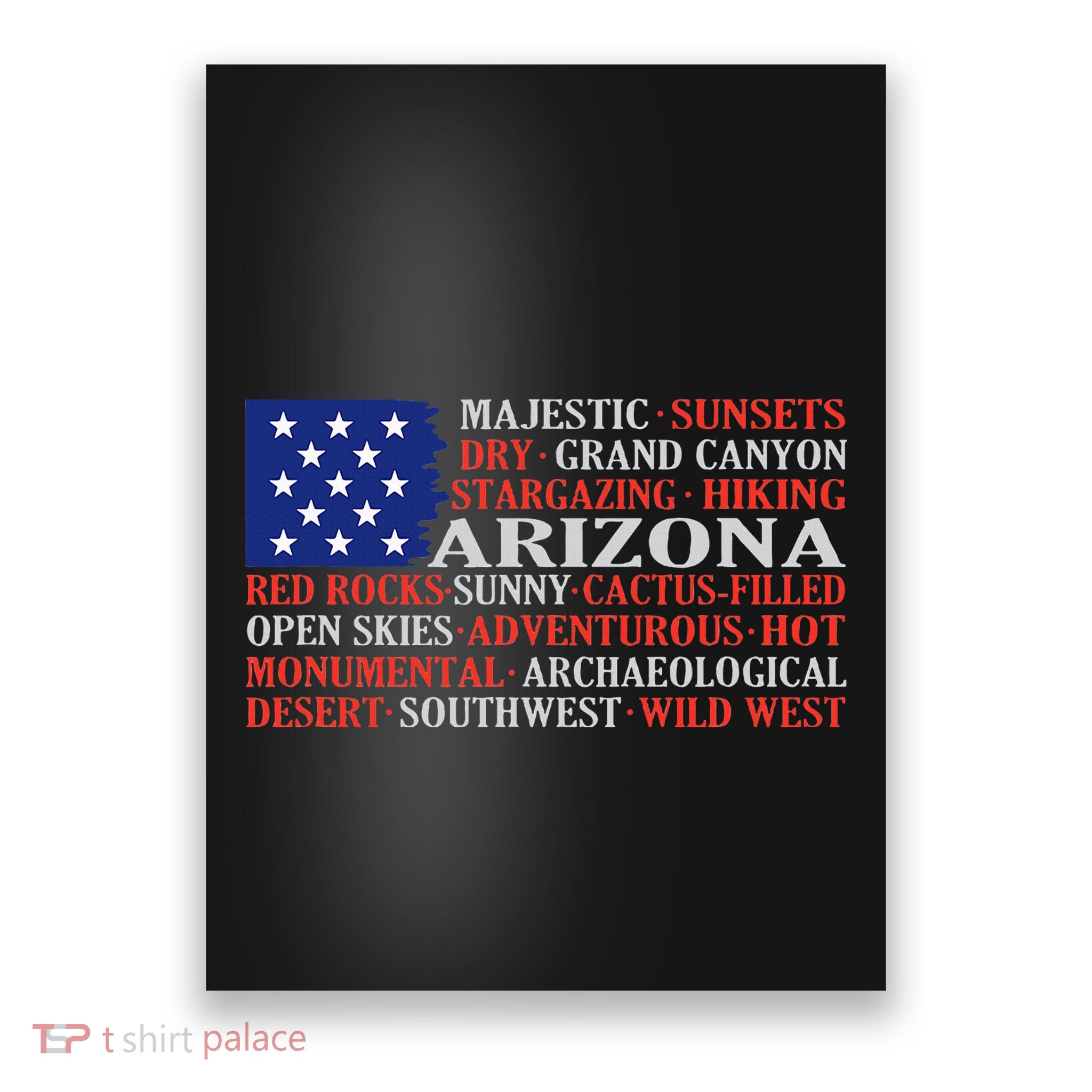 Arizona Flag Showing Some The StateS Best Features Poster