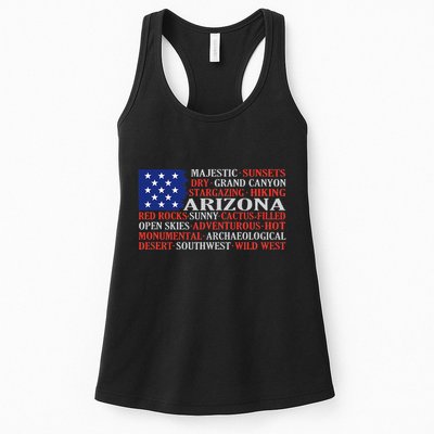 Arizona Flag Showing Some The StateS Best Features Womens Tank Top