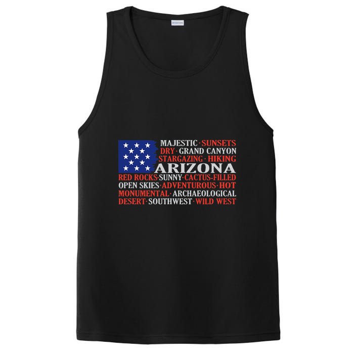 Arizona Flag Showing Some The StateS Best Features PosiCharge Competitor Tank