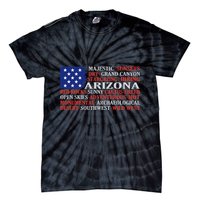 Arizona Flag Showing Some The StateS Best Features Tie-Dye T-Shirt