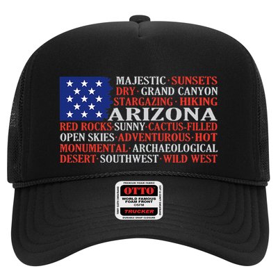 Arizona Flag Showing Some The StateS Best Features Trucker Hat
