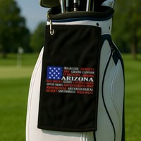 Arizona Flag Showing Some The StateS Best Features Golf Towel