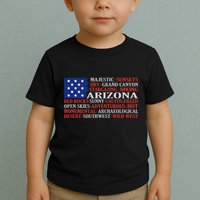 Arizona Flag Showing Some The StateS Best Features Toddler T-Shirt
