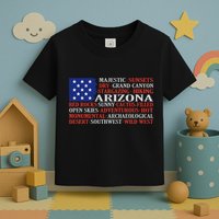 Arizona Flag Showing Some The StateS Best Features Toddler T-Shirt